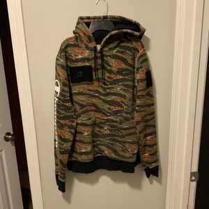 Champion Black and Green Camo Hoodie C-lab gamer